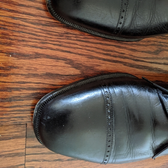 Vintage Vergelio Quarter Brogue Derby Black 42 - Picture 3 of 6